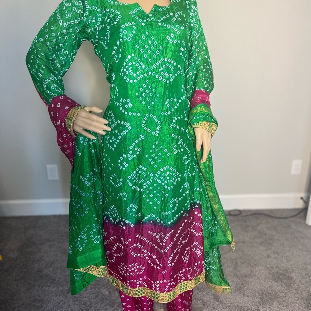 Bandhni Stiched dress.